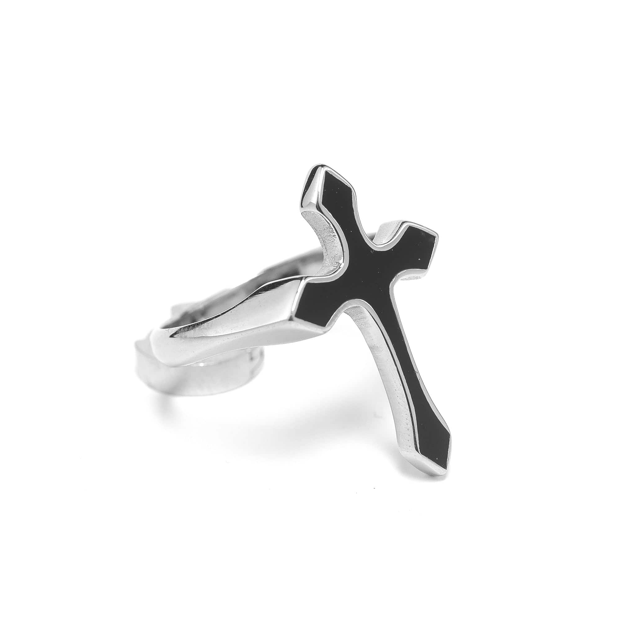 Anillos Plateado / 7 Cross Cross joyeria mexico