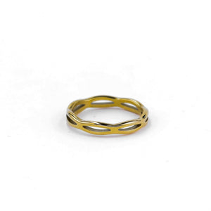 Anillos 4 / Dorado Doble Hélice Doble Hélice joyeria mexico