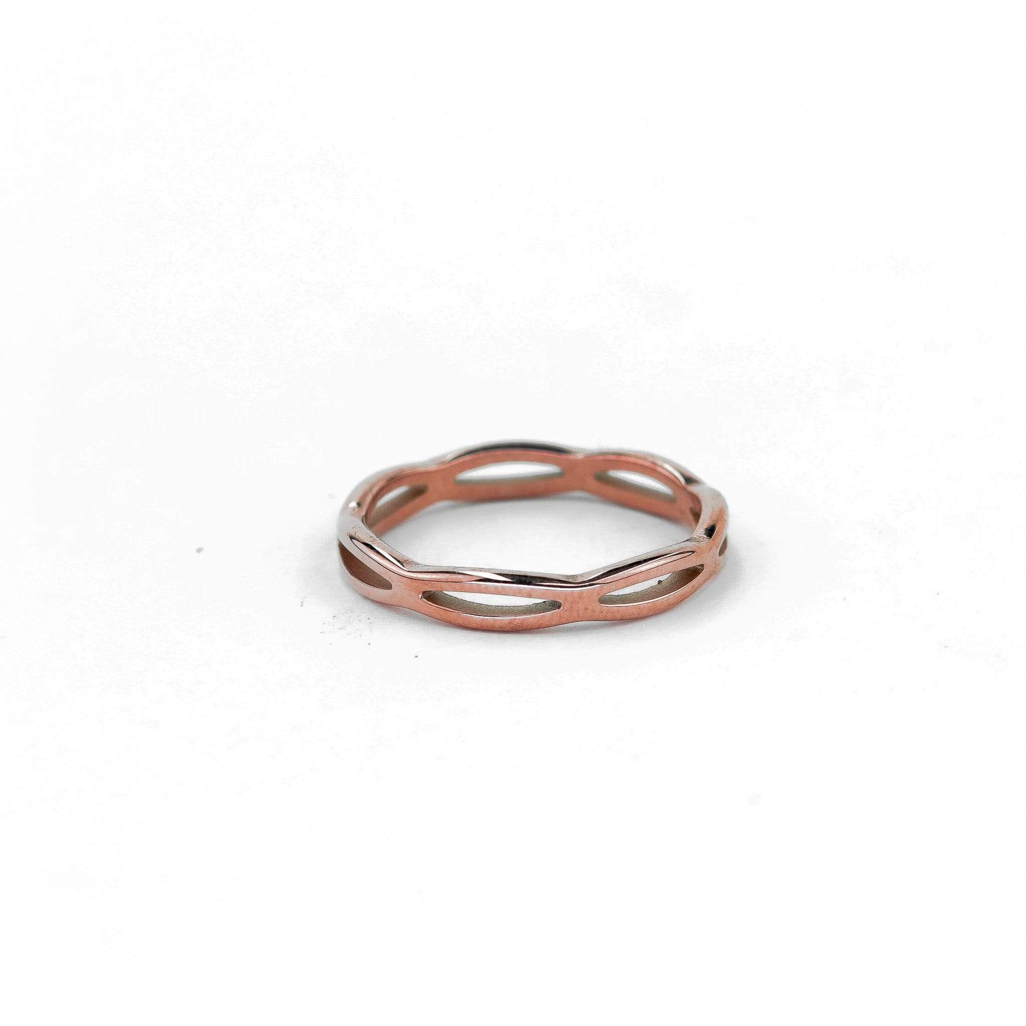 Anillos 4 / Oro Rosado Doble Hélice Doble Hélice joyeria mexico