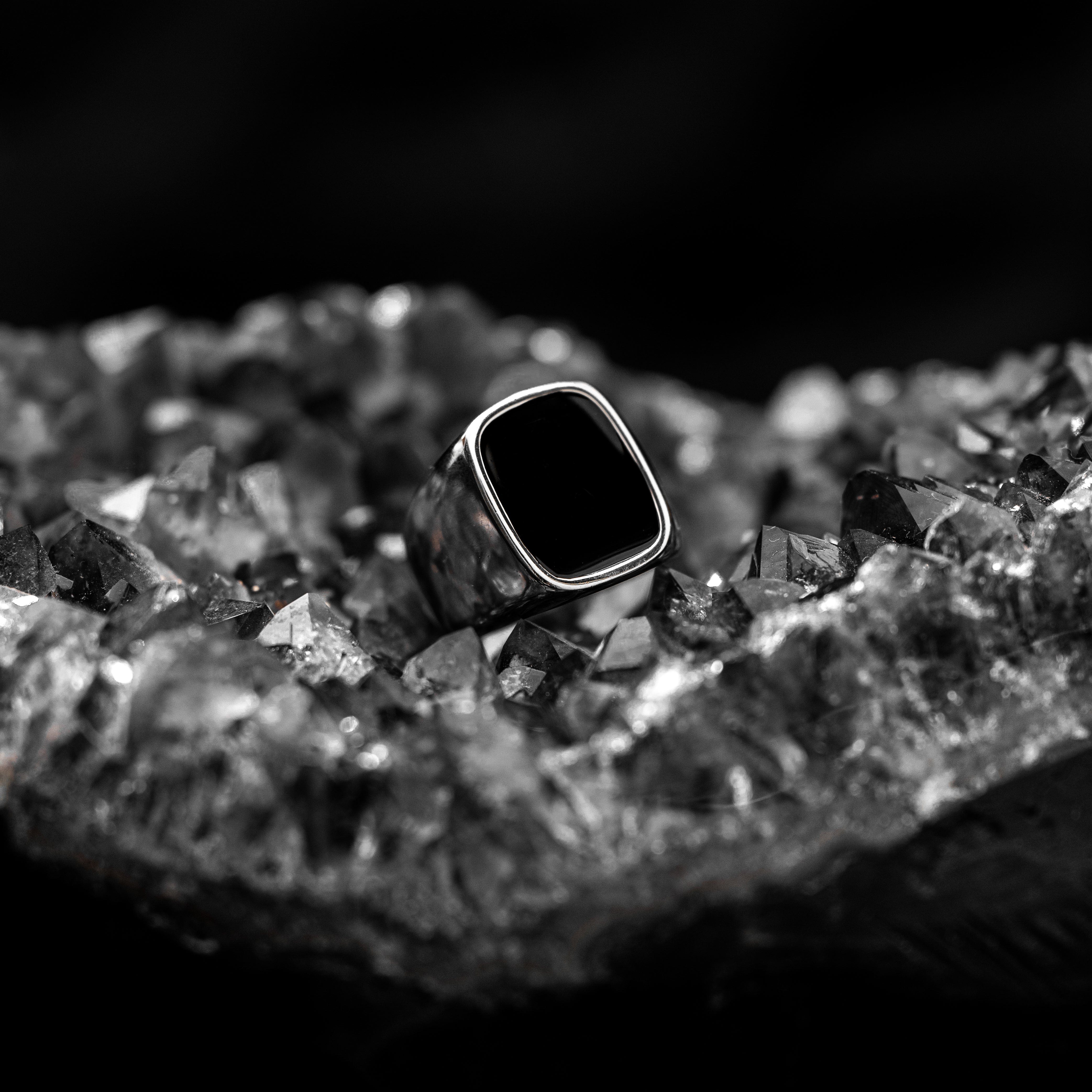 Anillos Espejo Negro joyeria mexico