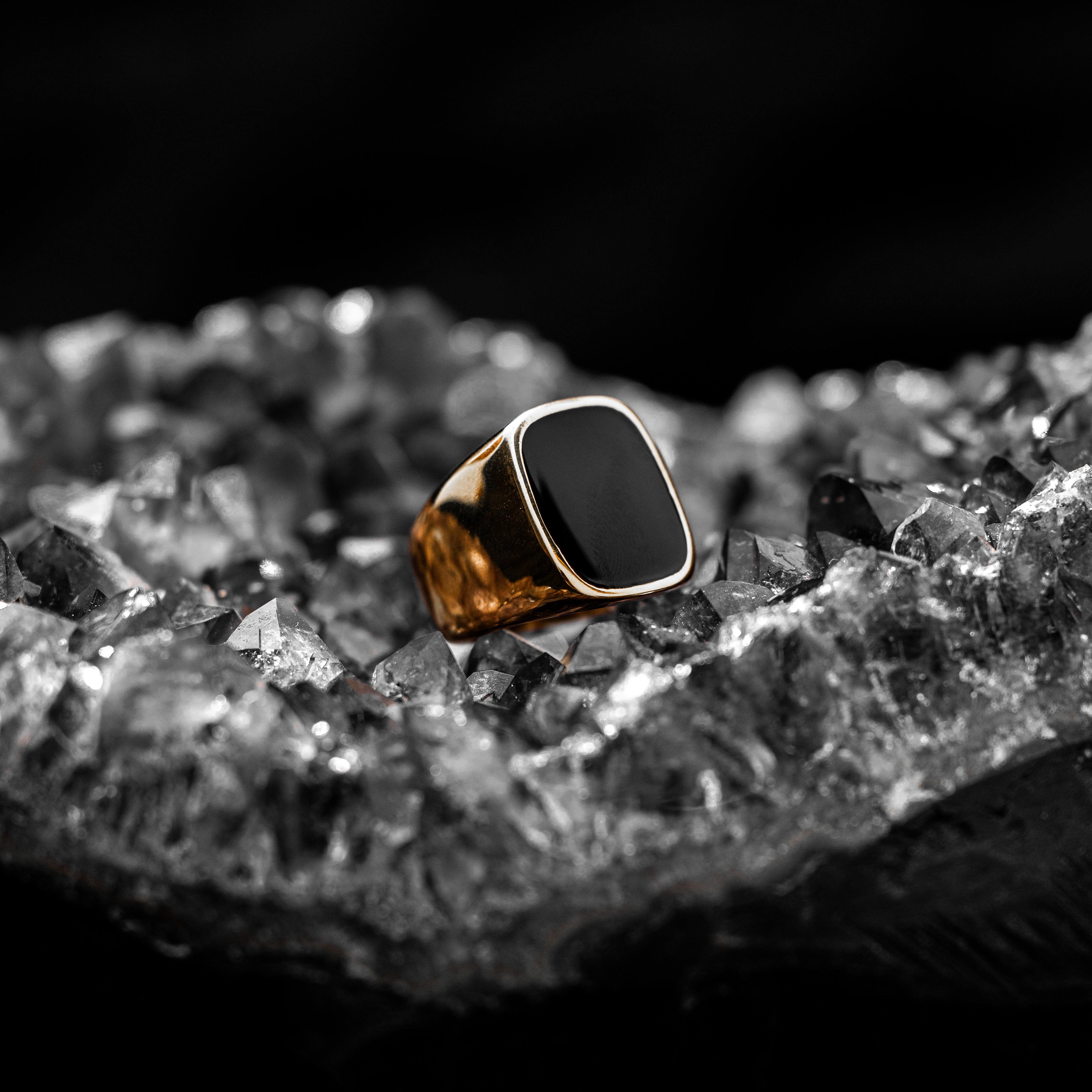 Anillos Espejo Negro joyeria mexico