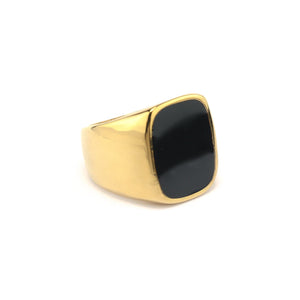 Anillos Dorado / 7 Espejo Negro joyeria mexico