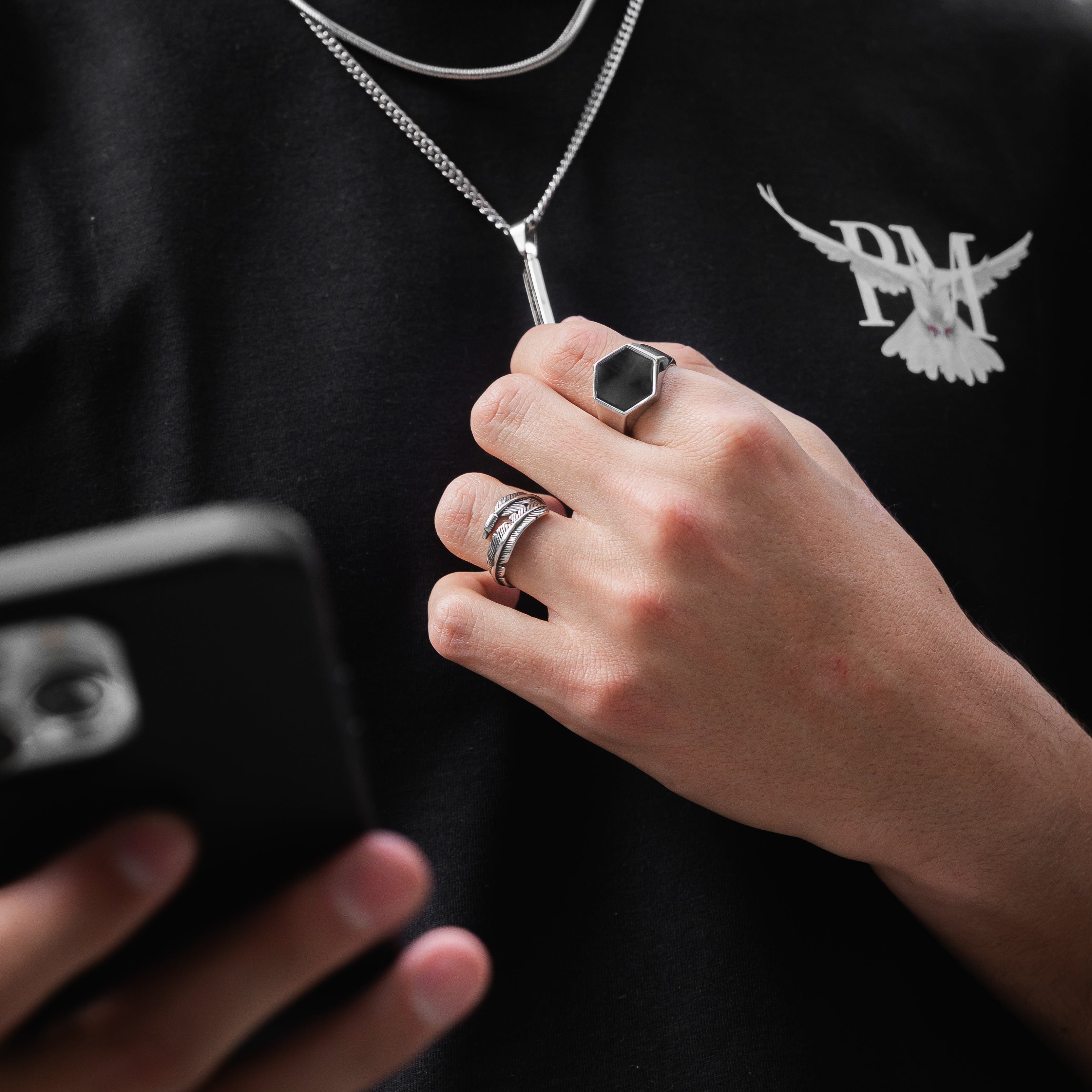 Anillos Hexagono Hexagono joyeria mexico