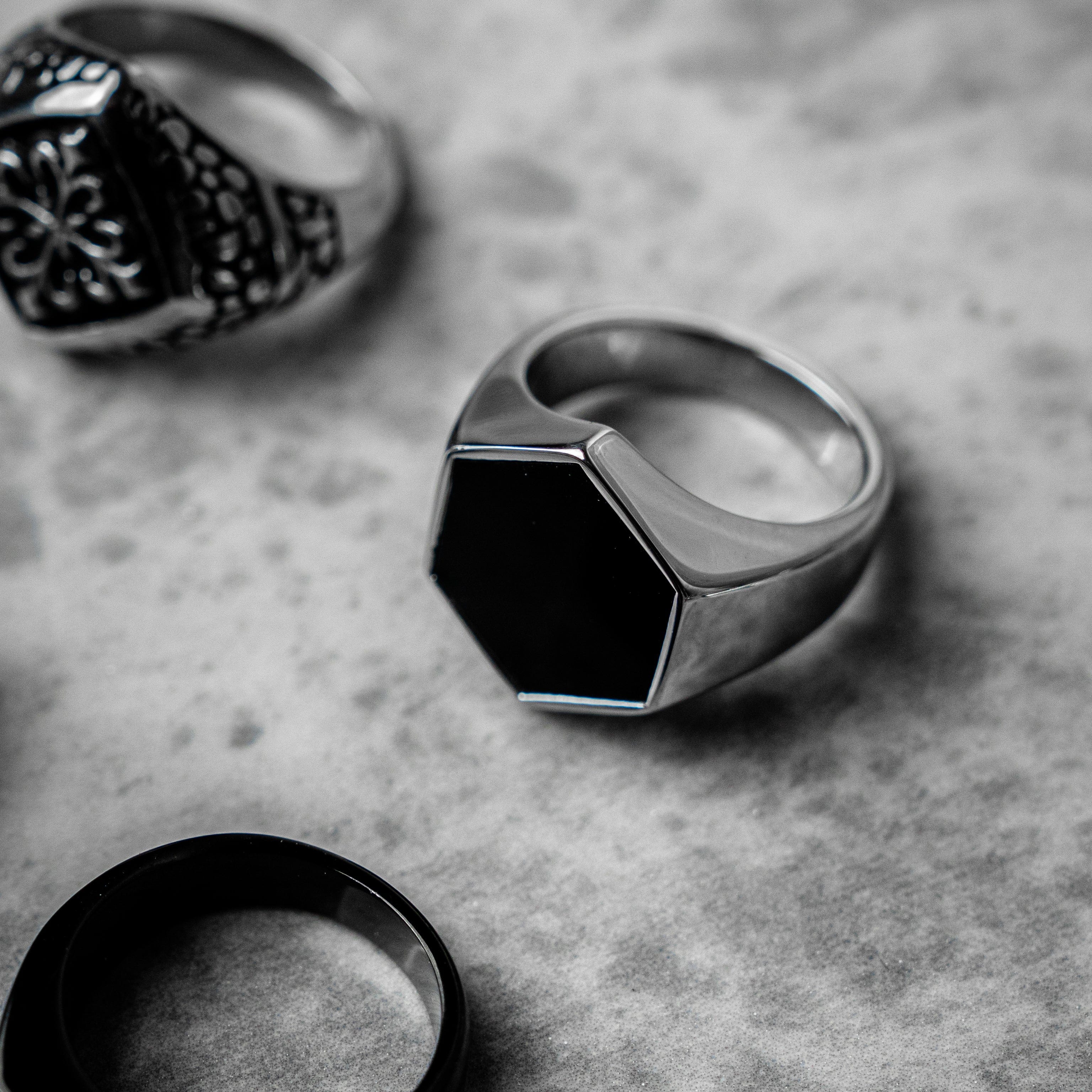 Anillos Hexagono Hexagono joyeria mexico