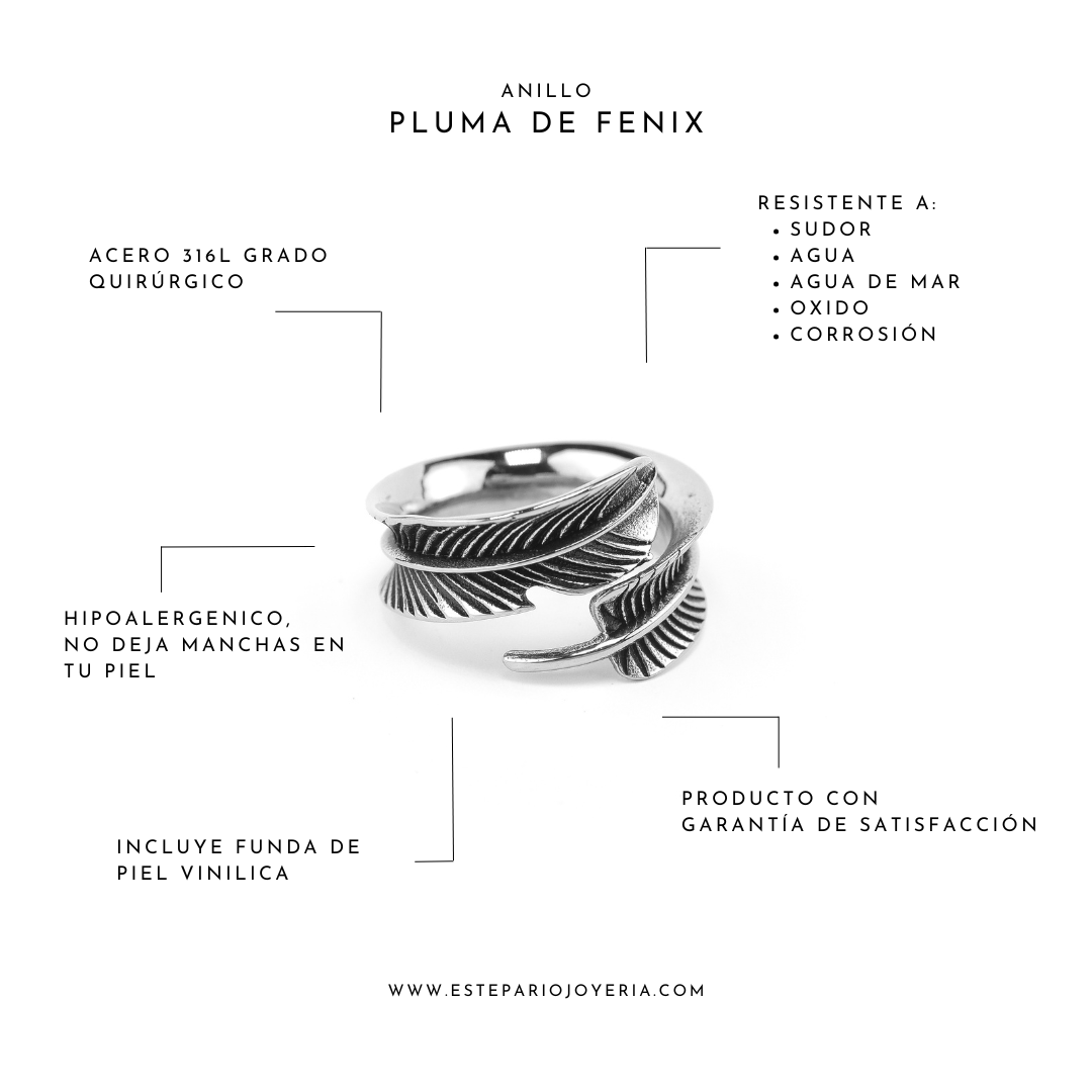 Anillos Pluma de Fénix joyeria mexico