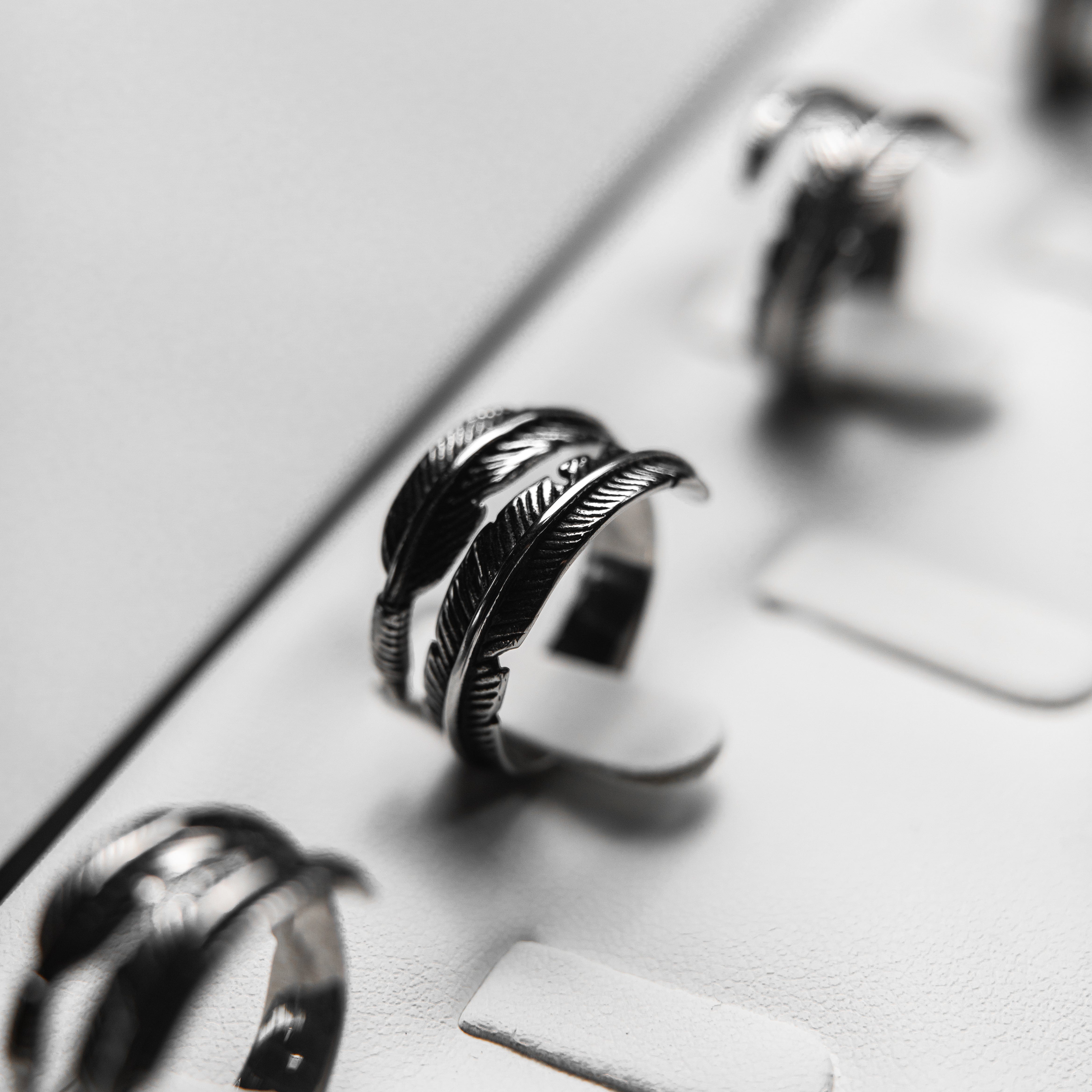 Anillos Pluma Delgada joyeria mexico