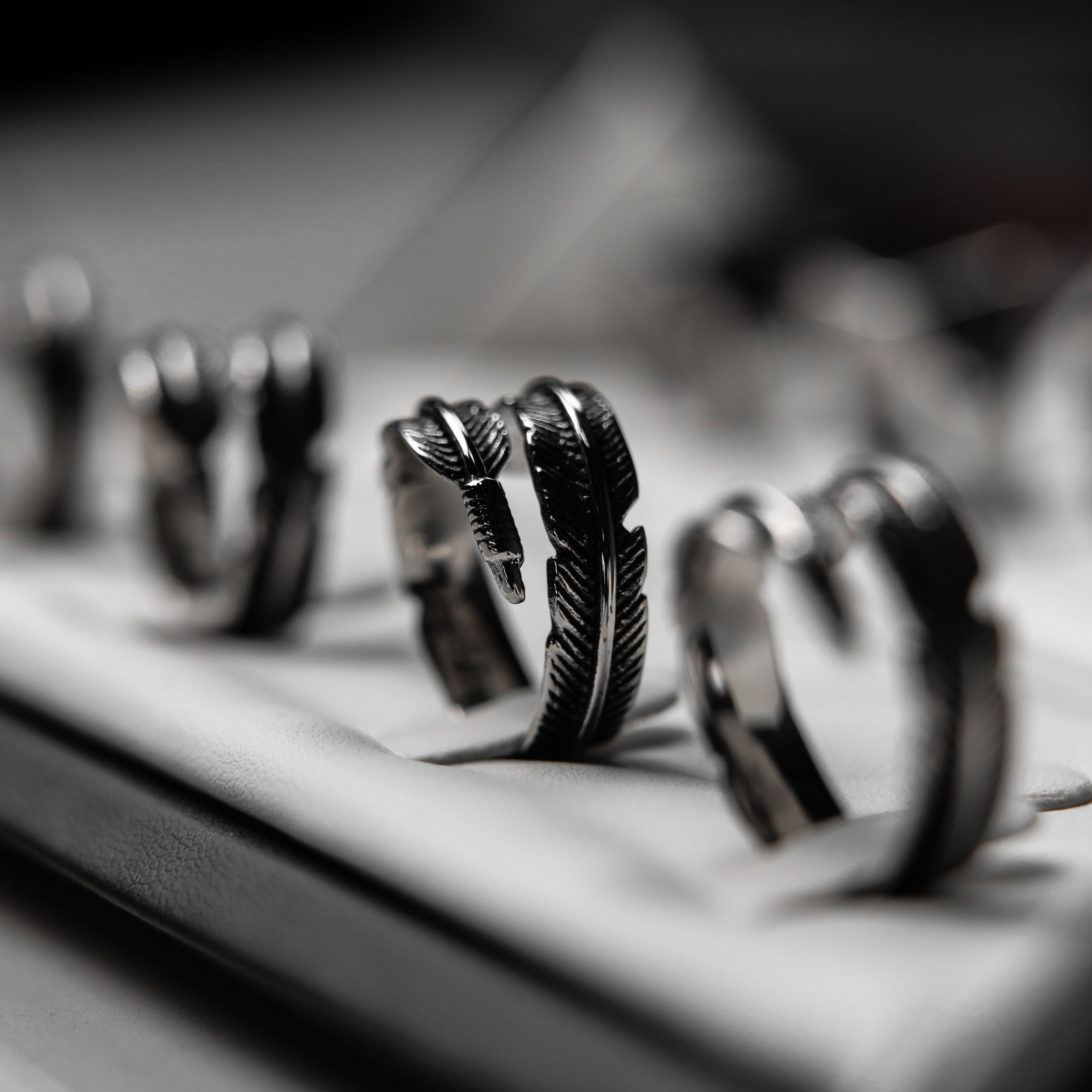 Anillos Pluma Delgada joyeria mexico