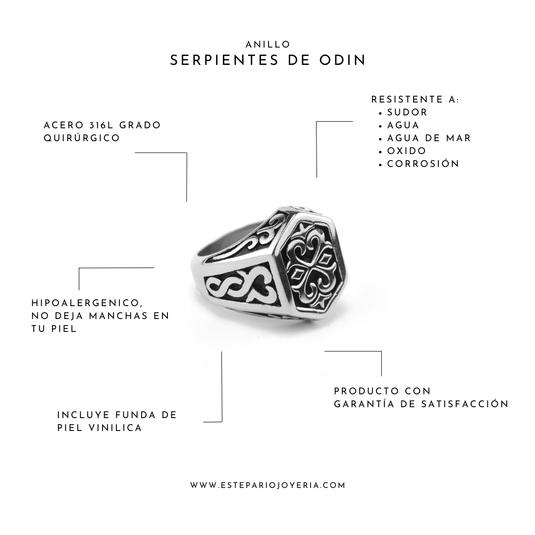 Anillos Serpientes de Odin joyeria mexico