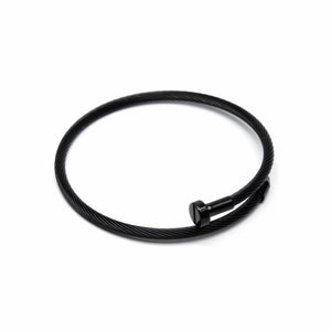 Brazalete Negro Brazalete Clavo joyeria mexico