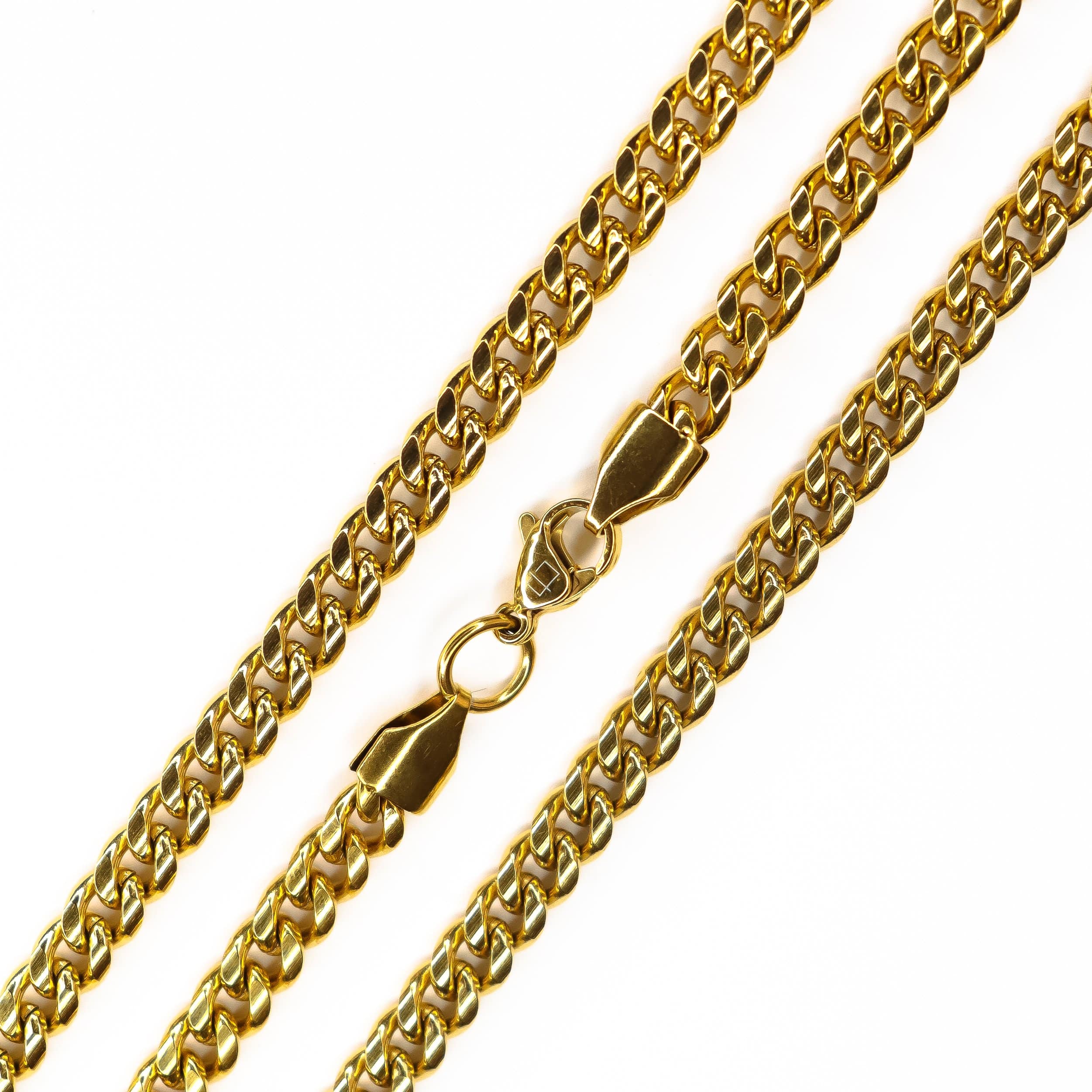 Cadena Dorado / 40 cm Cadena Cubana Clásica joyeria mexico