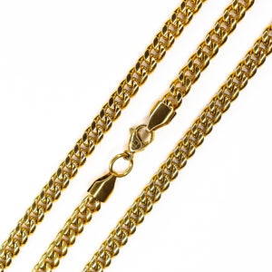 Cadena Dorado / 40 cm Cadena Cubana Clásica joyeria mexico