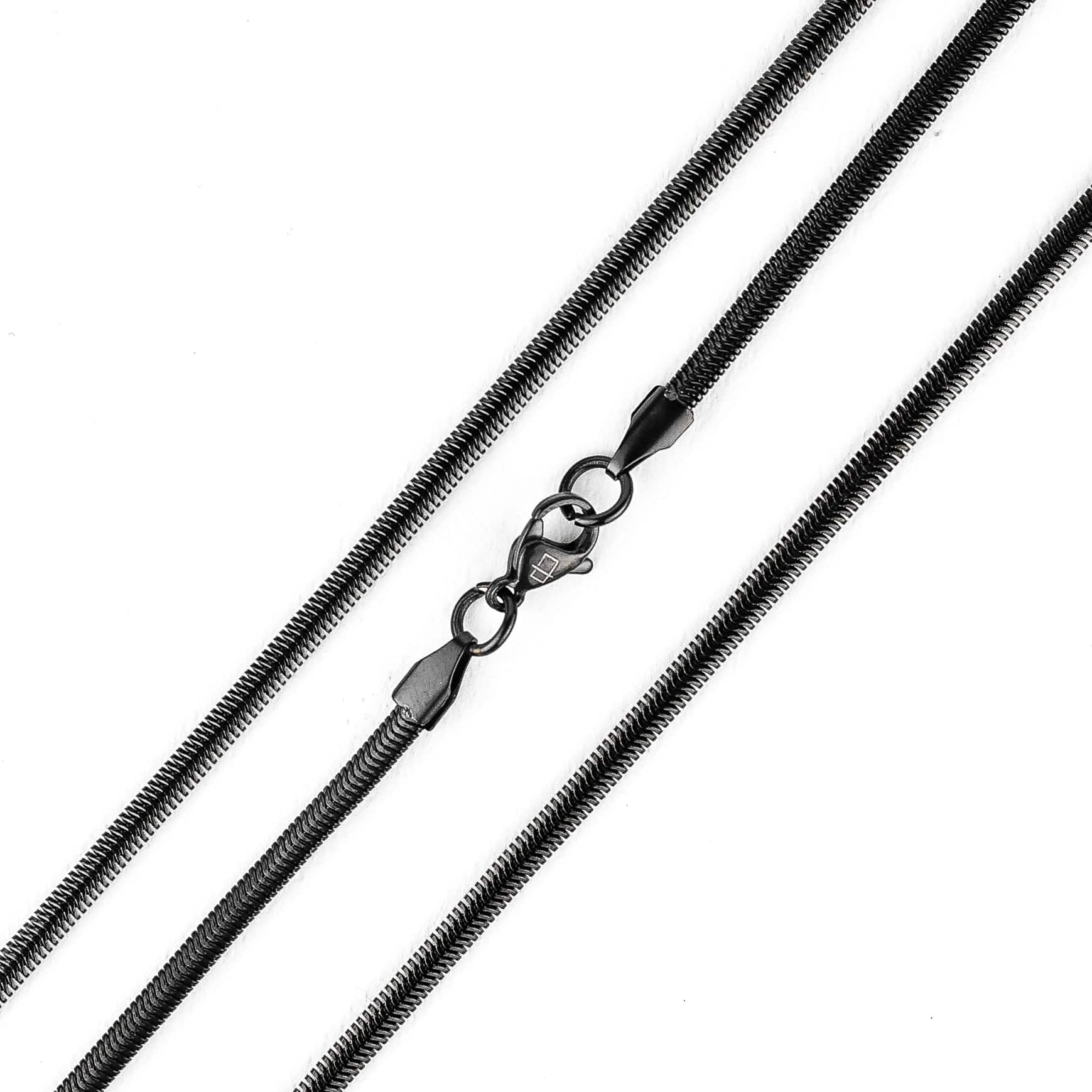 Cadena Negro / 40 cm Cadena Óvalo joyeria mexico