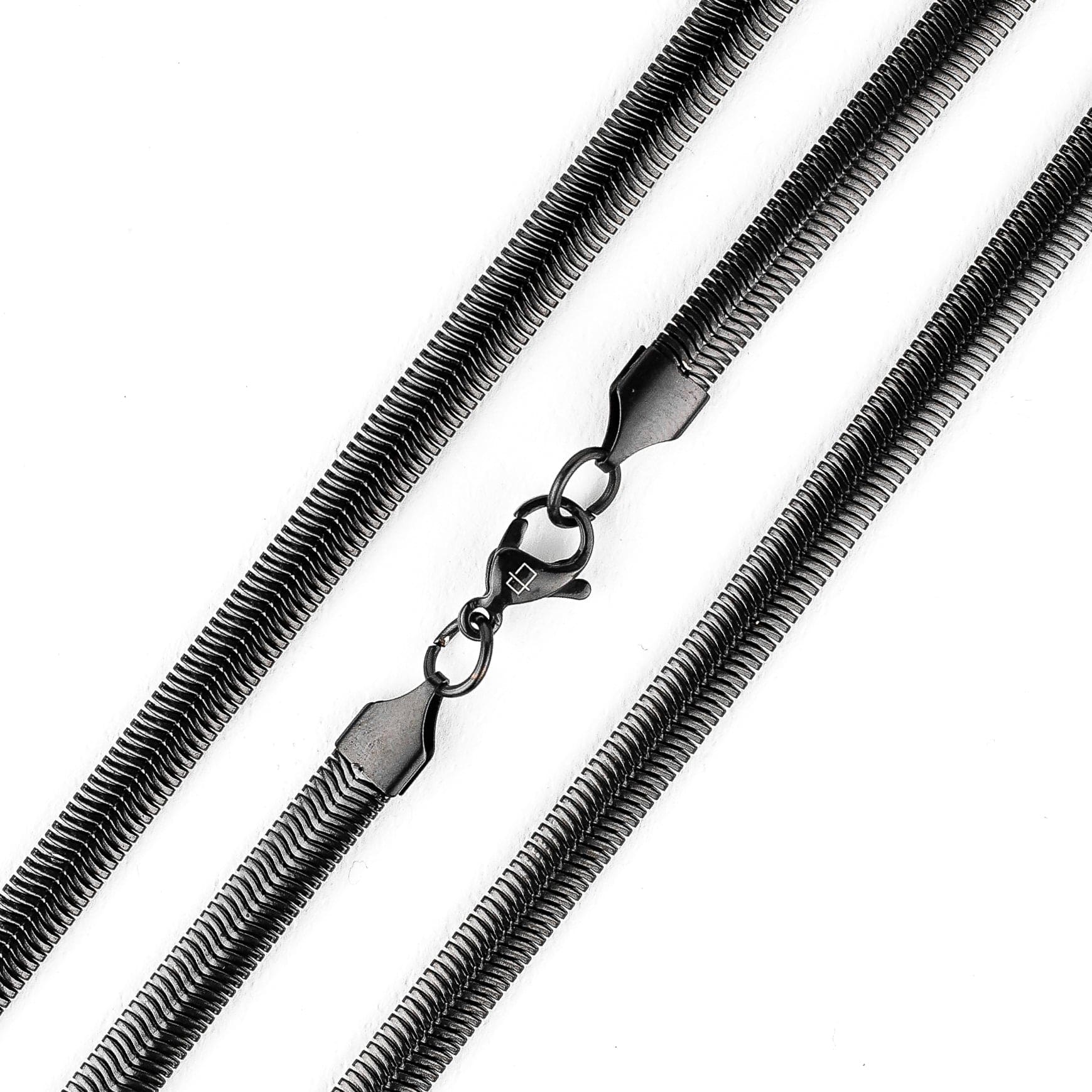 Cadena Negro / 40 cm Cadena Óvalo Gruesa joyeria mexico