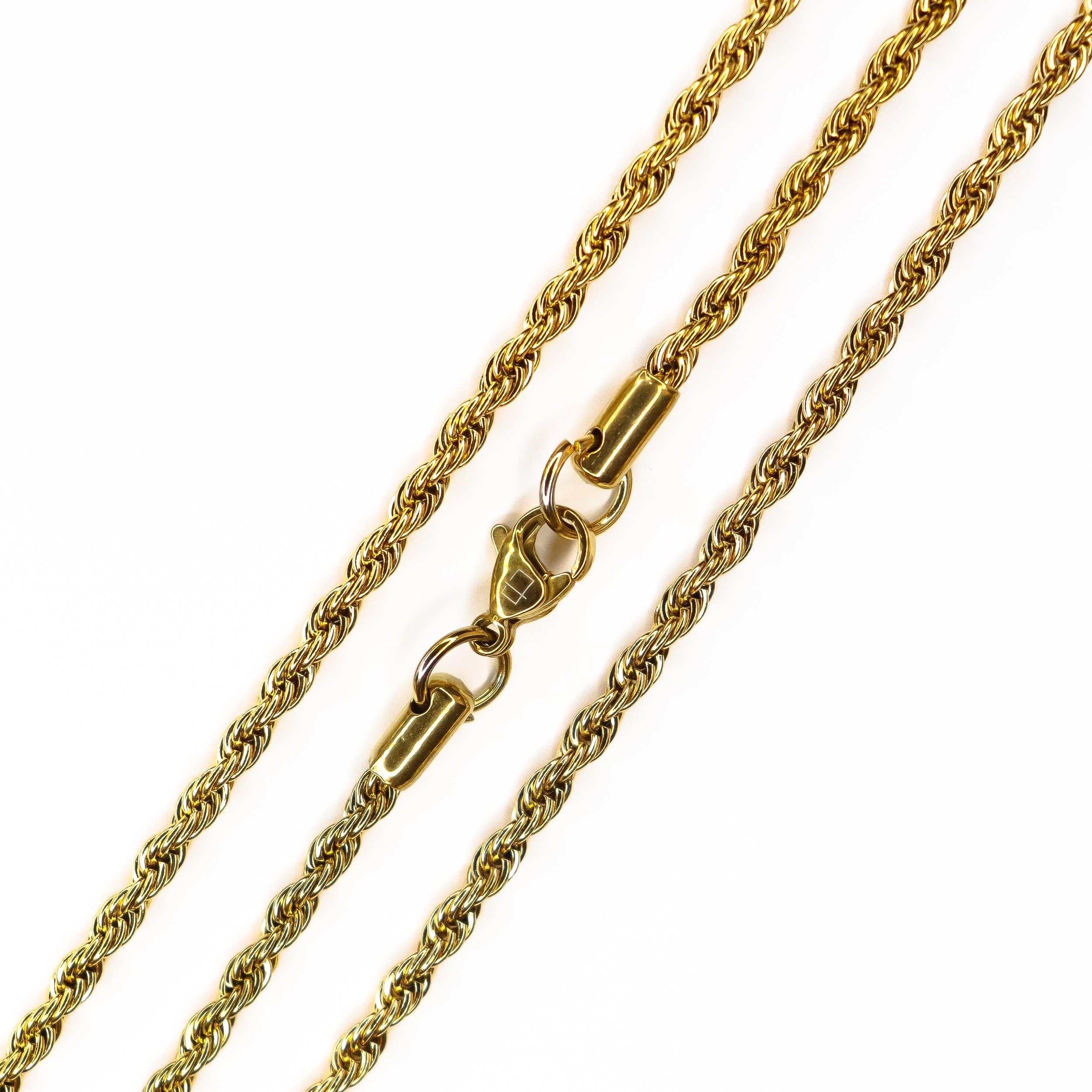 Cadena Dorado / 40 cm Cadena Trenzada joyeria mexico