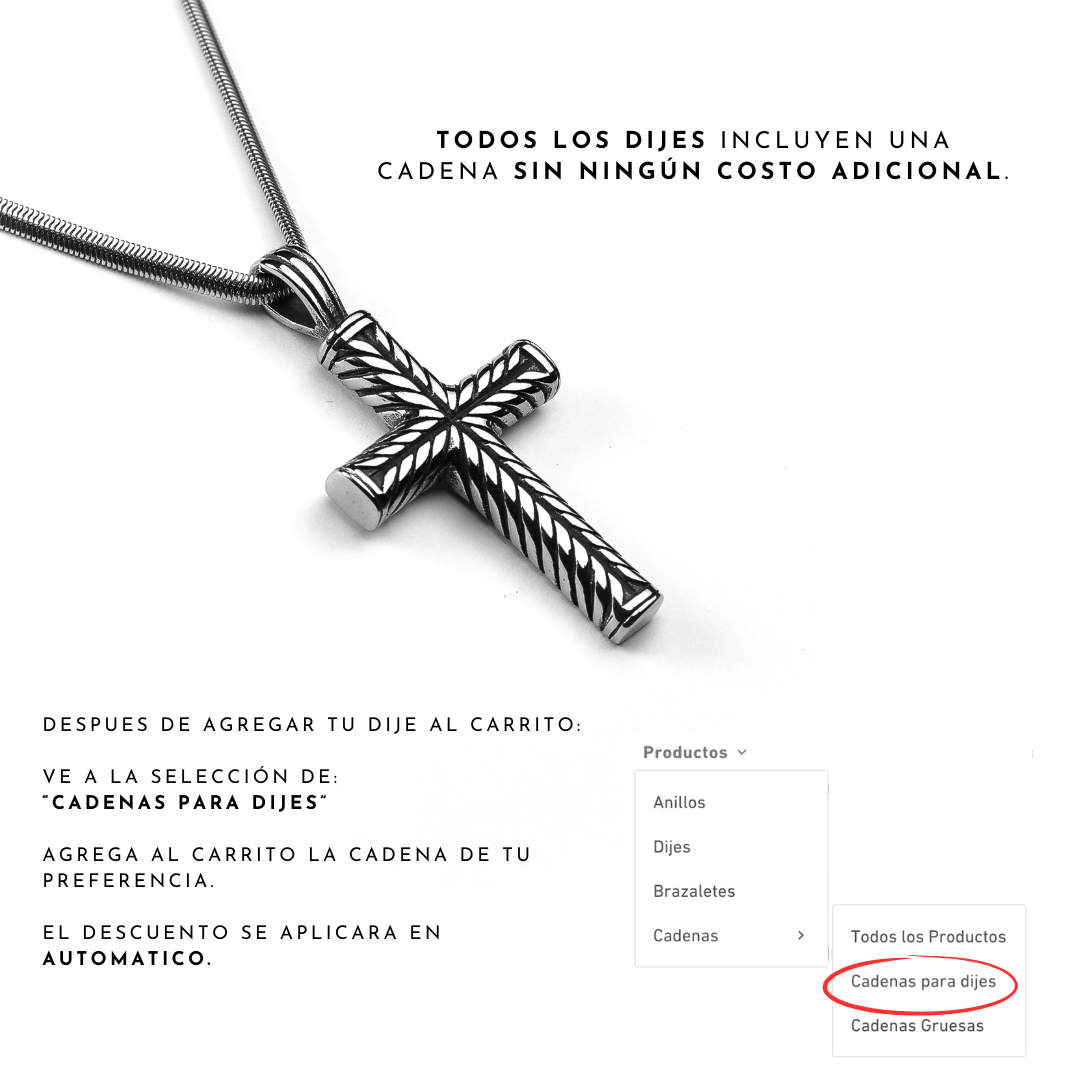 Collares Cruz Hebrada joyeria mexico
