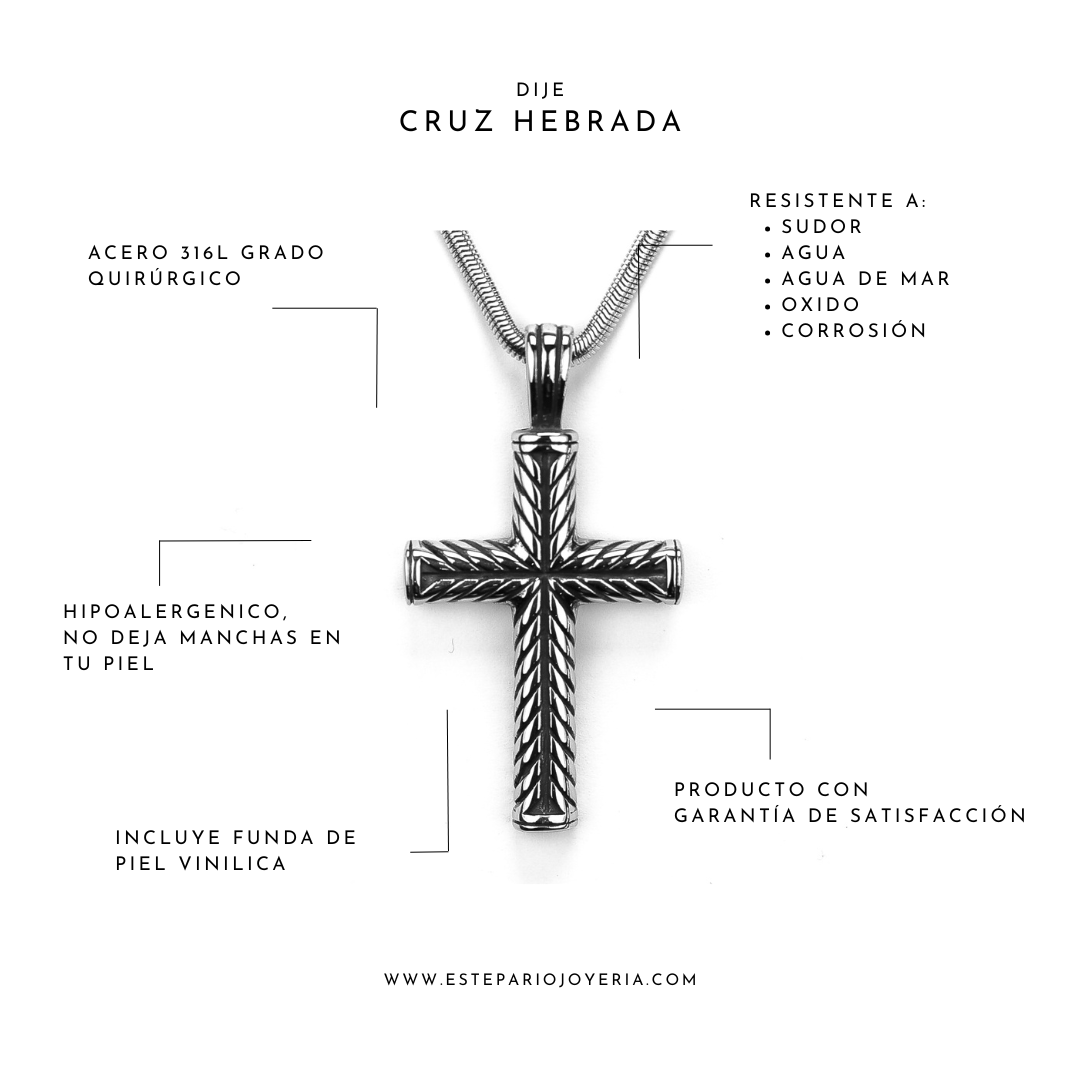 Collares Cruz Hebrada joyeria mexico
