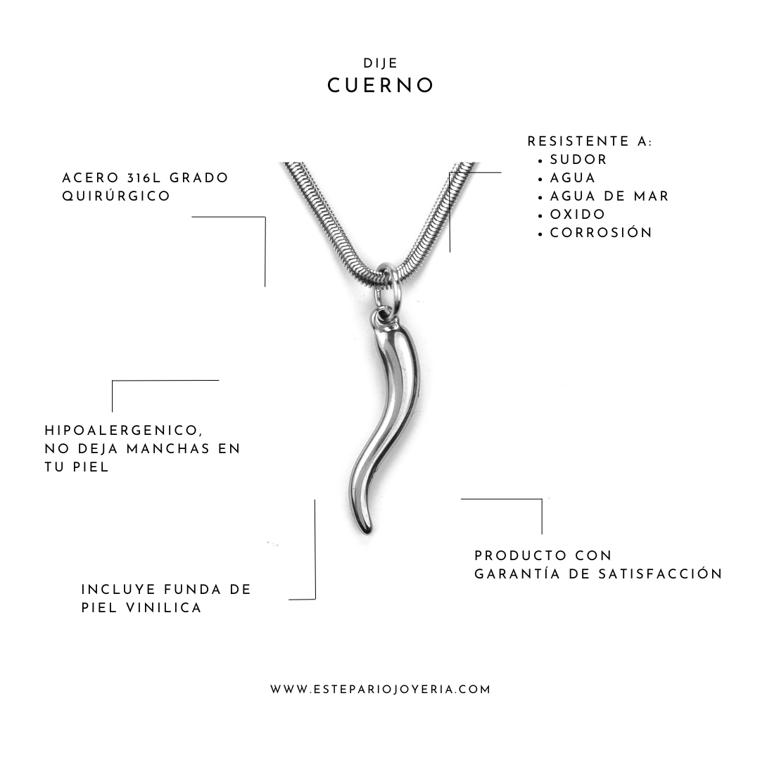 Collares Cuerno joyeria mexico