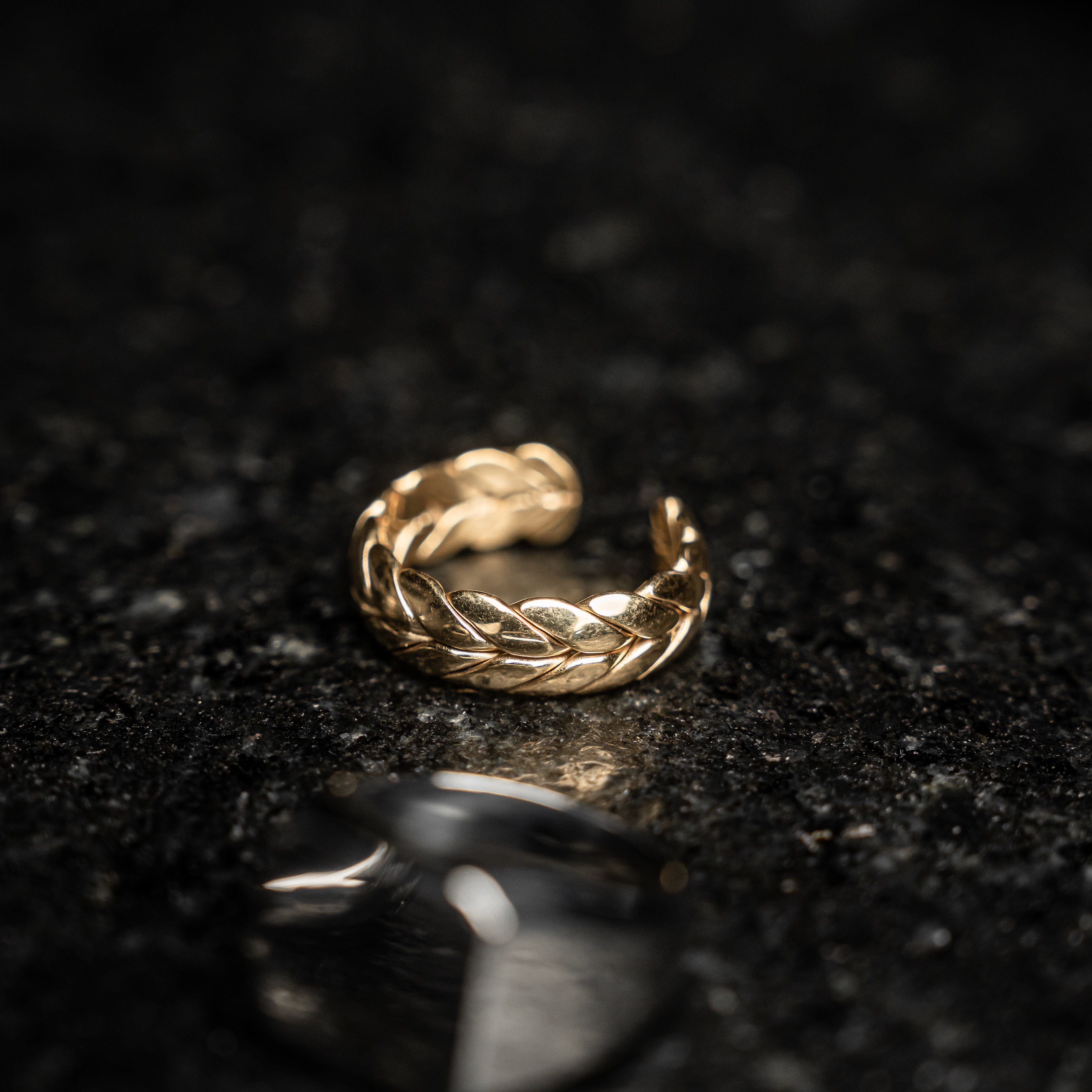 Anillos Trenzado Dorado Trenzado Dorado joyeria mexico