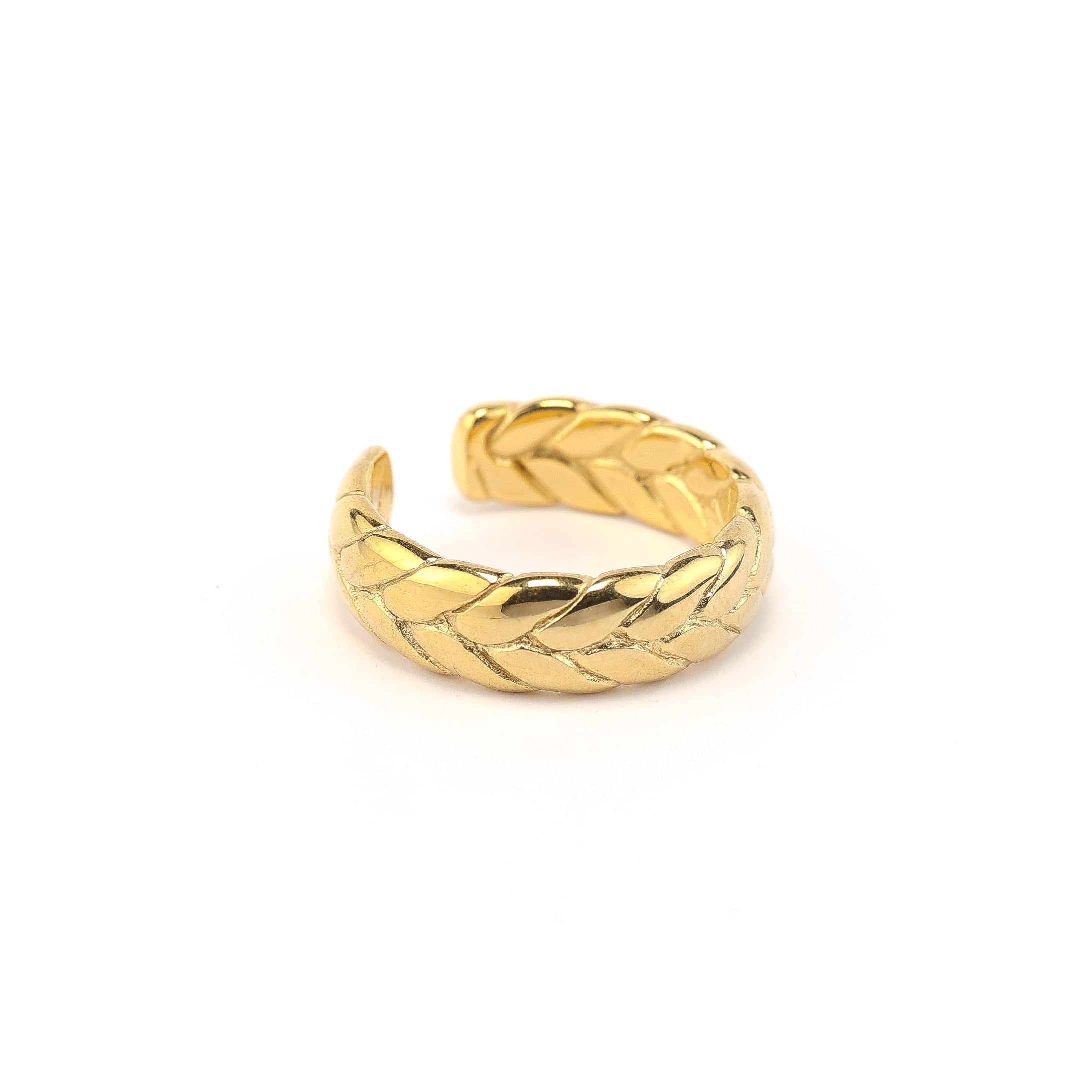 Anillos Trenzado Dorado joyeria mexico