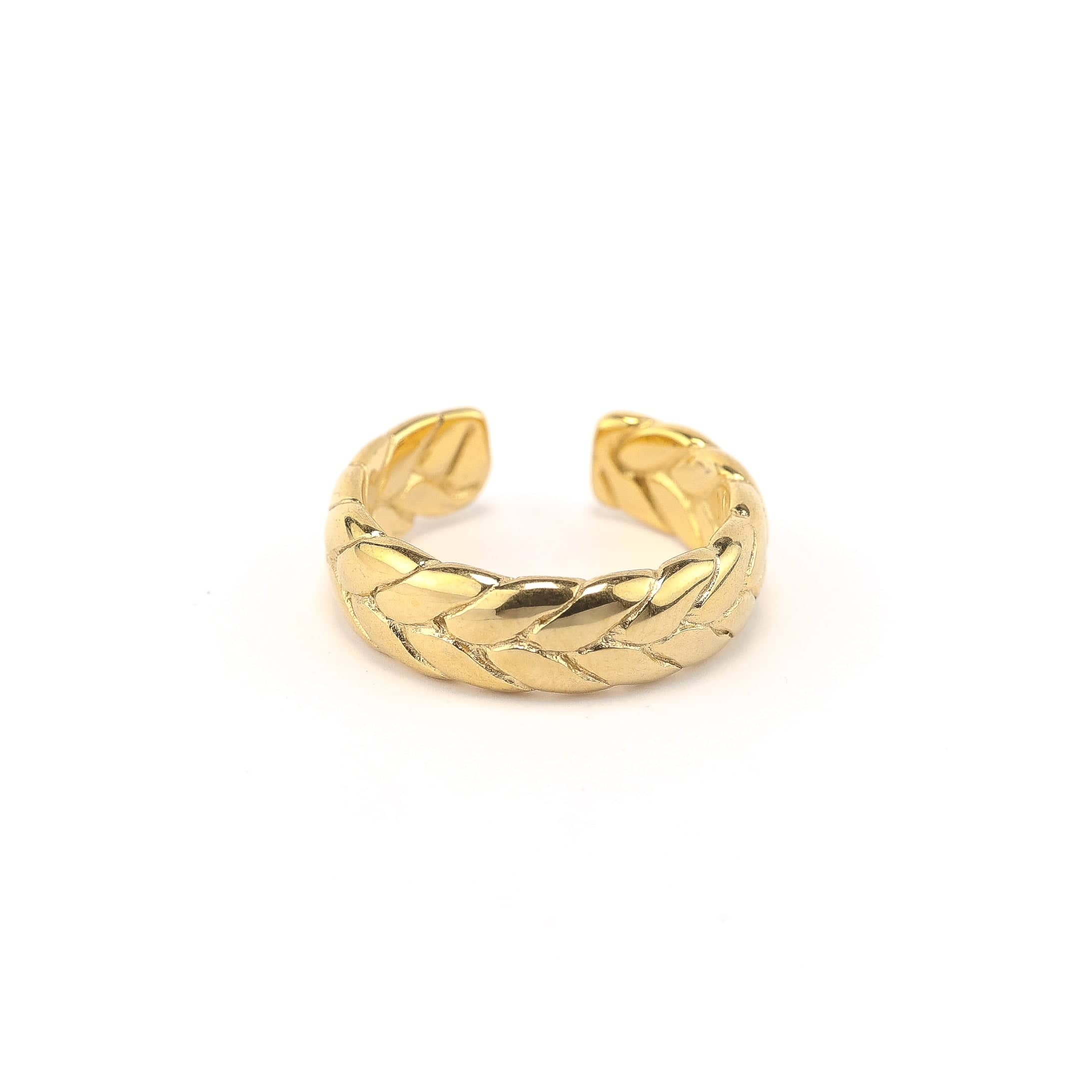 Anillos Trenzado Dorado joyeria mexico