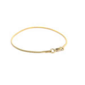 Brazalete Dorado Brazalete Cola de Ratón joyeria mexico