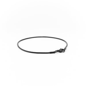 Brazalete Negro Brazalete Cola de Ratón joyeria mexico