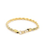 Brazalete Dorado Brazalete Trenzado Grueso joyeria mexico