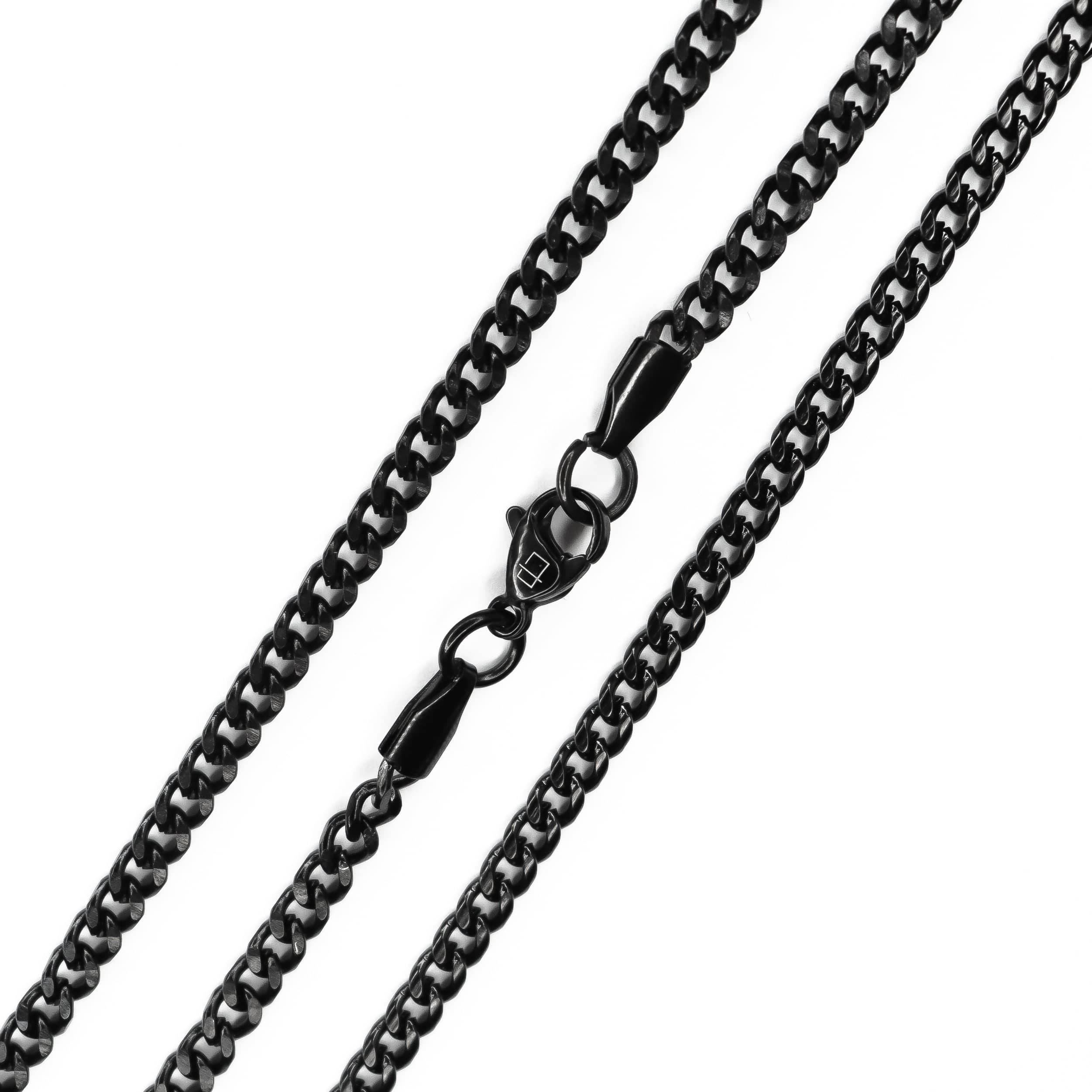 Cadena Negro / 40 cm Cadena Cubana Delgada joyeria mexico