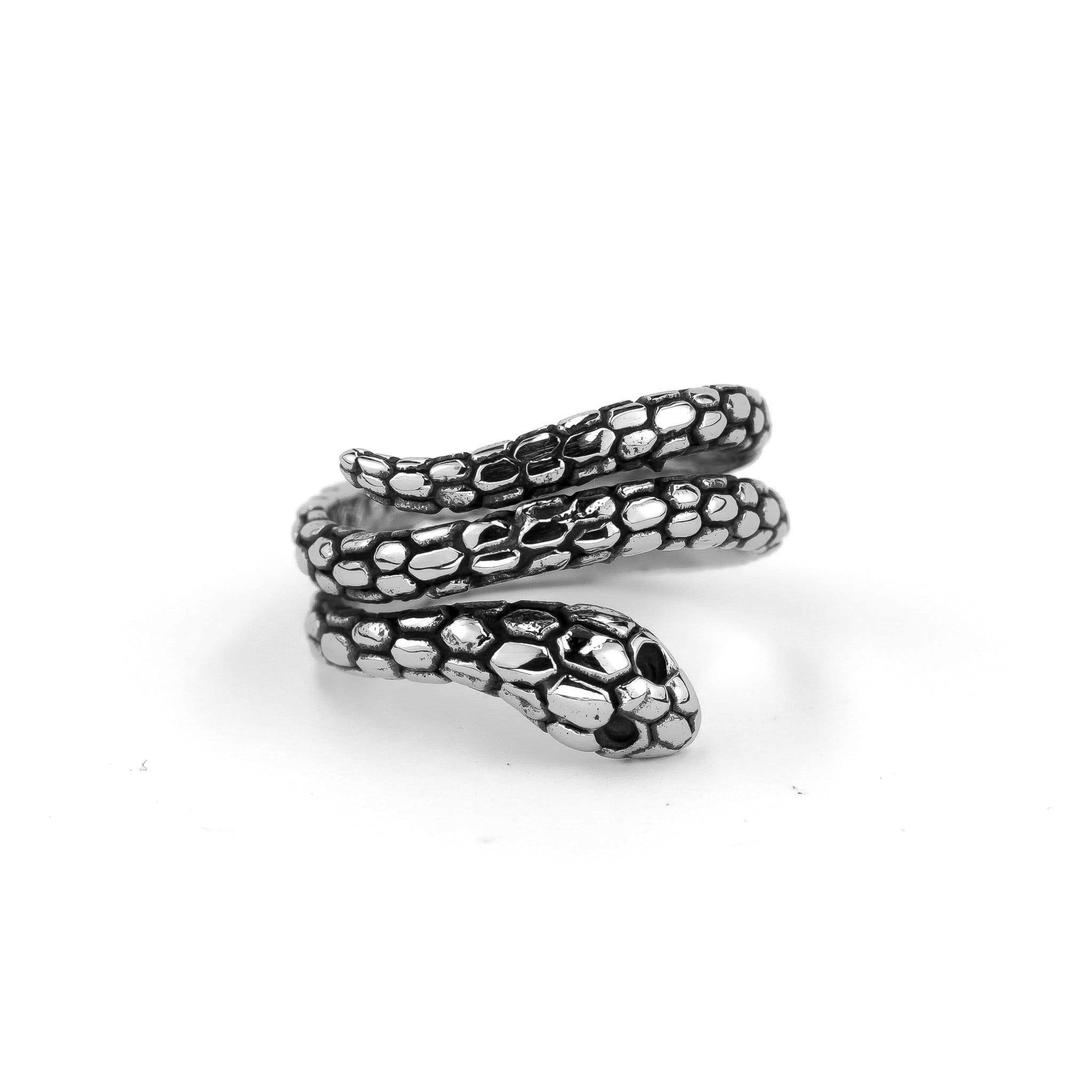 Anillos Serpiente cola Plata joyeria mexico